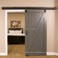 Interior sliding wood barn door with hardware for house